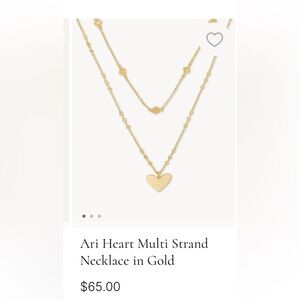 Brand new kendra scott layering necklace